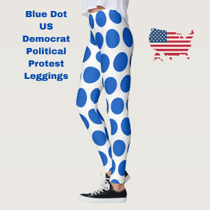 Blue Dot 2024 Amerikaanse verkiezingen Leggings