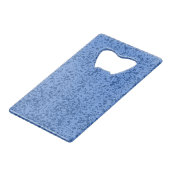 Blue Dot Chaos Creditkaart Flessenopener (Achterkant Gekanteld)
