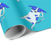 Blue Dot Dog Cadeaupapier (Rol Hoek)
