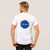 Blue Dot Election Bella+Canvas Tri-blend T-shirt (Achterkant volledig)