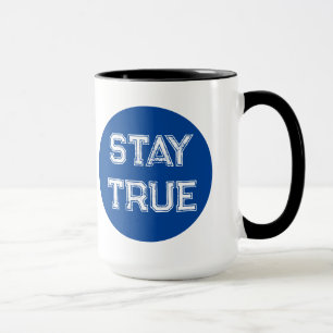Blue Dot Election Black and White Coffee Mok