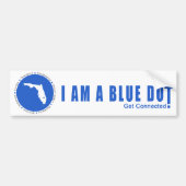 Blue Dot Florida Bumpersticker (Voorkant)