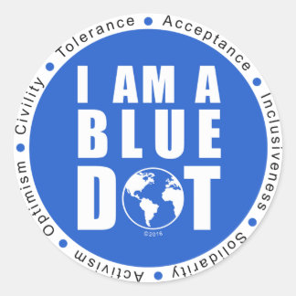 Blue Dot Global Ronde Sticker