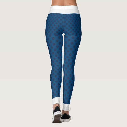 Blue Dot High Waisted Leggings (Achterkant)