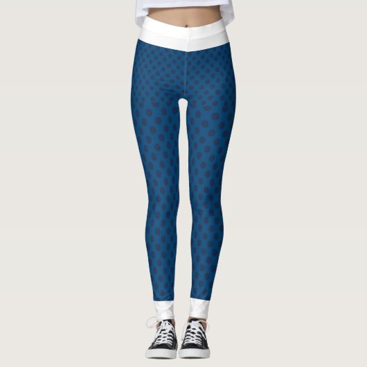 Blue Dot High Waisted Leggings (Voorkant)