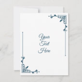 Blue Dot Mandala Happy Birthday Kaart (Achterkant)