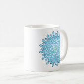 Blue Dot Mandala Koffie Mok (Voorkant rechts)