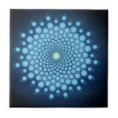 Blue Dot Mandala Tegeltje (Voorkant)