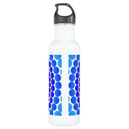 Blue Dot Monogram Waterfles (Achterkant)