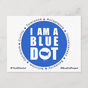 Blue Dot Project USA Briefkaart