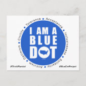 Blue Dot Project USA Briefkaart (Voorkant)