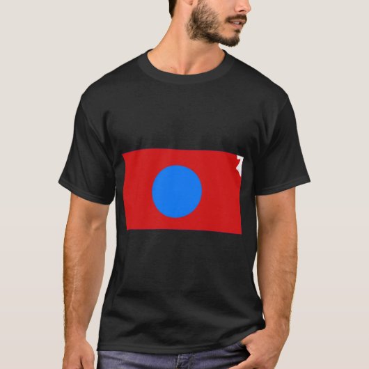 Blue Dot Red State KANSAS T-shirt (Voorkant)