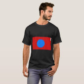 Blue Dot Red State KANSAS T-shirt (Voorkant volledig)