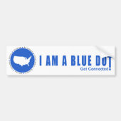 Blue Dot U.S.A. Bumpersticker (Voorkant)