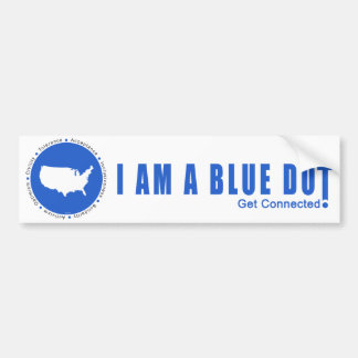 Blue Dot U.S.A. Bumpersticker