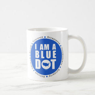 Blue Dot U.S.A. Koffiemok