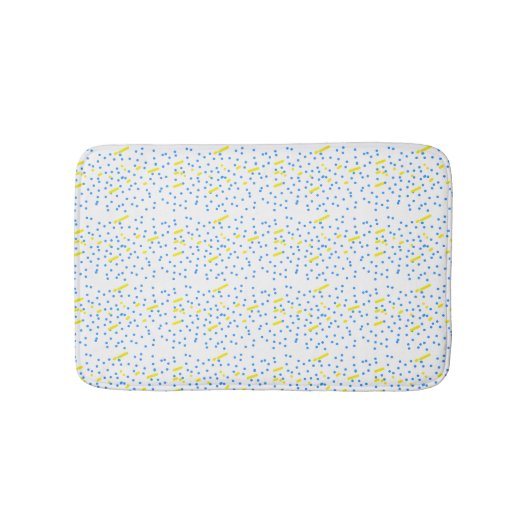 Blue Dots Meteor Shower Badmat (Voorkant)