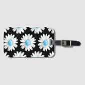 Blue Dotted Daisy's Bagagelabel (Voorkant (horizontaal))