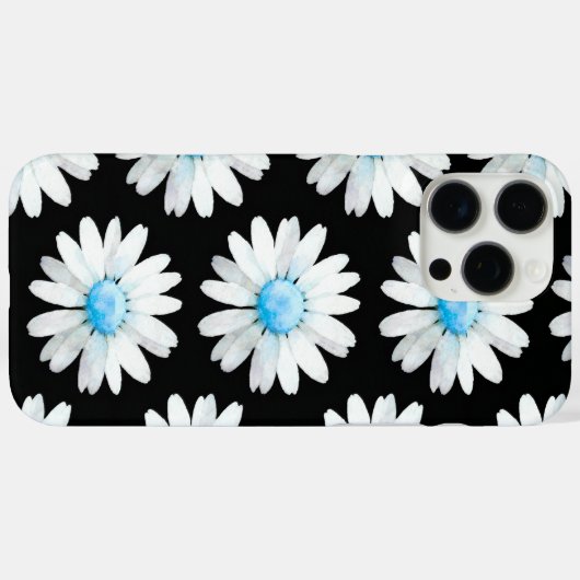 Blue Dotted Daisy's Case-Mate iPhone Case (Achterkant (horizontaal))