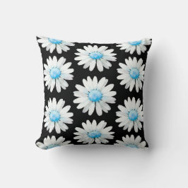 Blue Dotted Daisy's Kussen