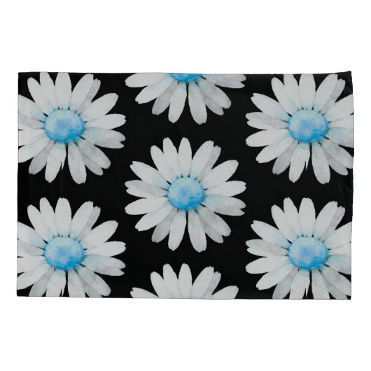 Blue Dotted Daisy's Kussensloop (Achterkant)
