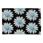 Blue Dotted Daisy's Kussensloop (Voorkant)