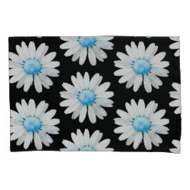 Blue Dotted Daisy's Kussensloop