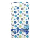 Blue Dotted Whimsical Case-Mate iPhone Case (Achterkant)