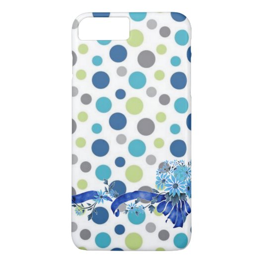 Blue Dotted Whimsical Case-Mate iPhone Case (Achterkant)