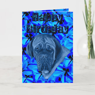 Blue Douge de Boudreaux Birthday Kaart