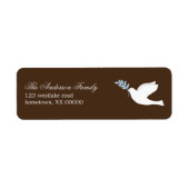 Blue Dove Adresetiketten Etiket (Voorkant)