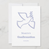 blue dove Confirmation  Kaart (Voorkant)