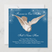 Blue Dove Memorial Service Aankondigingen (Achterkant)