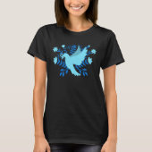 Blue Dove of Peace T-Shirt (Voorkant)