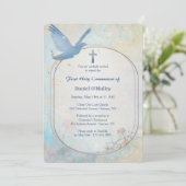 Blue Dove Religious Kaart (Staand voorkant)