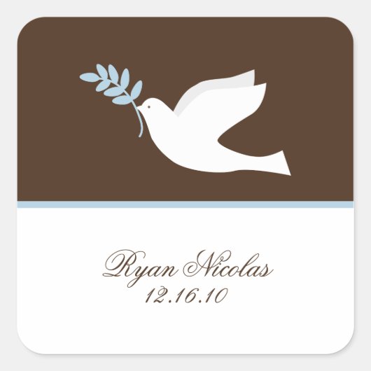 Blue Dove Stickers (Voorkant)