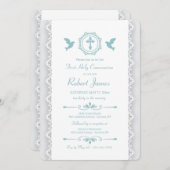 Blue Doves Religieus Kaart (Voorkant / Achterkant)