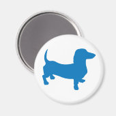 Blue Doxie, Dachshund Magneet (Voorkant / Achterkant)
