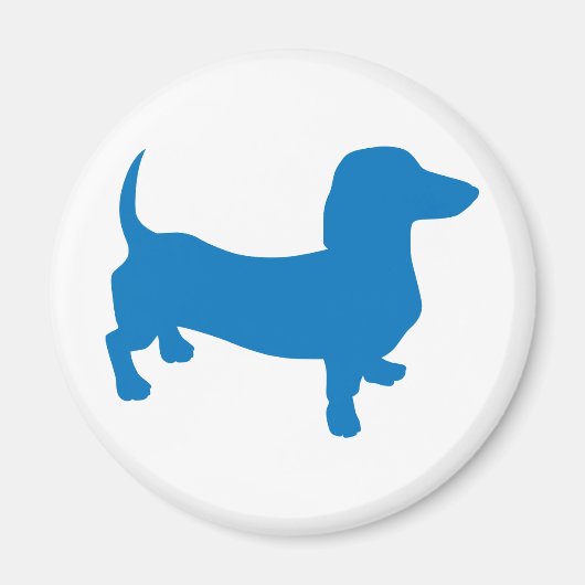 Blue Doxie, Dachshund Magneet (Voorkant)