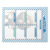 Blue Dr Gnome Verpleegkunde Student Skills Sjabloo Notitieblok (Voorkant)