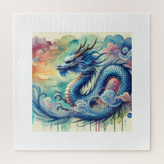 Blue Dragon 300724AREF141 - Watercolor Legpuzzel (Verticaal)