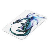 Blue Dragon 3"x4" Photo Magnet Magneet (Linkerzijde)