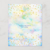 Blue Dragon Baby shower Bingo Game (Achterkant)