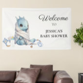 Blue Dragon Baby shower Dank u Spandoek