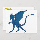 Blue Dragon-Briefkaart van IDC Briefkaart (Voorkant / Achterkant)