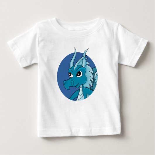 Blue dragon cartoon baby T-Shirt (Voorkant)