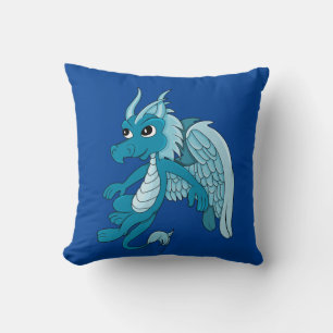 Blue Dragon Cartoon Kussen