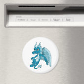 Blue Dragon Cartoon Magneet (Insitu (Vaatwasser))