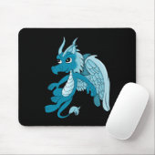 Blue Dragon Cartoon Muismat (Met muis)