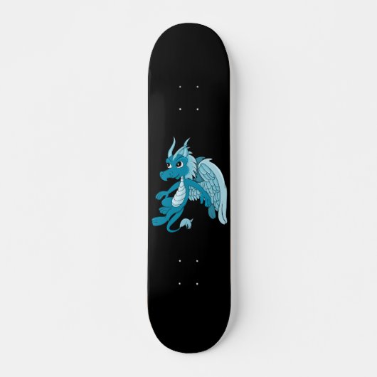 Blue Dragon Cartoon Persoonlijk Skateboard (Voorkant)